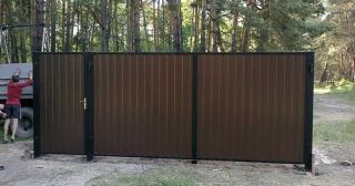 Купить распашные ворота из профнастила Одинцово, цена от 2707 руб.